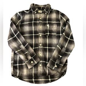 Abercrombie kids flannel button down shirt